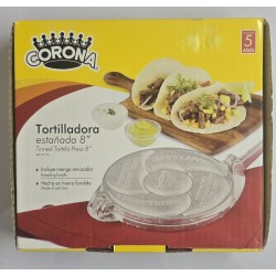 TORTILLADORA ESTAÑADA 8" CORONA