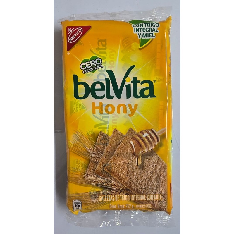 DISPLEY DE GALLETA HONY BELVITA 252 GR