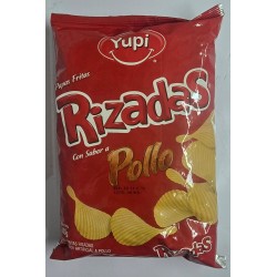 PAPAS FRITAS RIZADAS CON SABOR A POLLO 100 GR YUPI